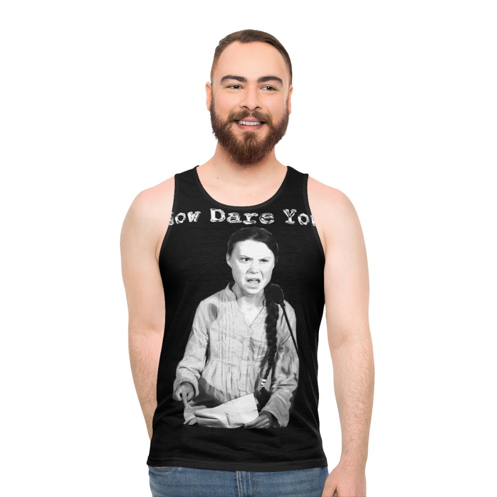 Greta Thunberg Climate Change Unisex Tank Top - men