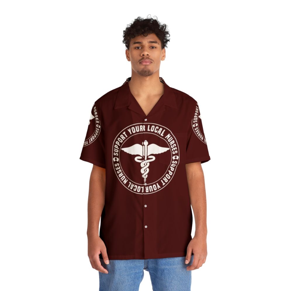 Nurse Hero Hawaiian Shirt - People Front