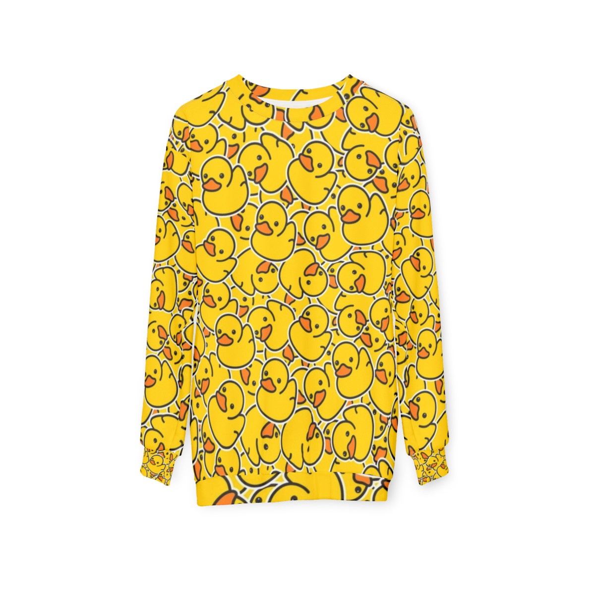 Yellow Classic Rubber Duck Sweatshirt - hanging