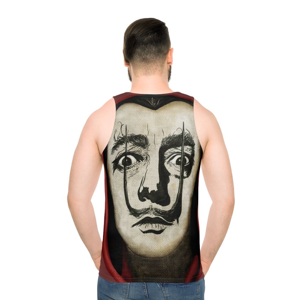 Dali from Money Heist Unisex Tank Top - men back