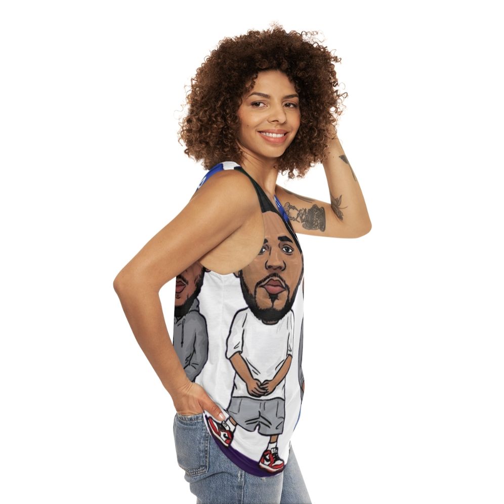 Kendrick Lamar x J. Cole Unisex Tank Top - women side