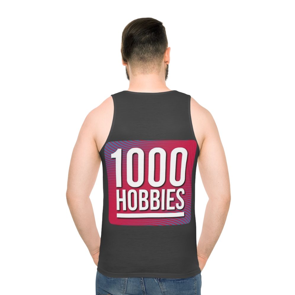 Podcast Hobbies Unisex Tank Top - men back