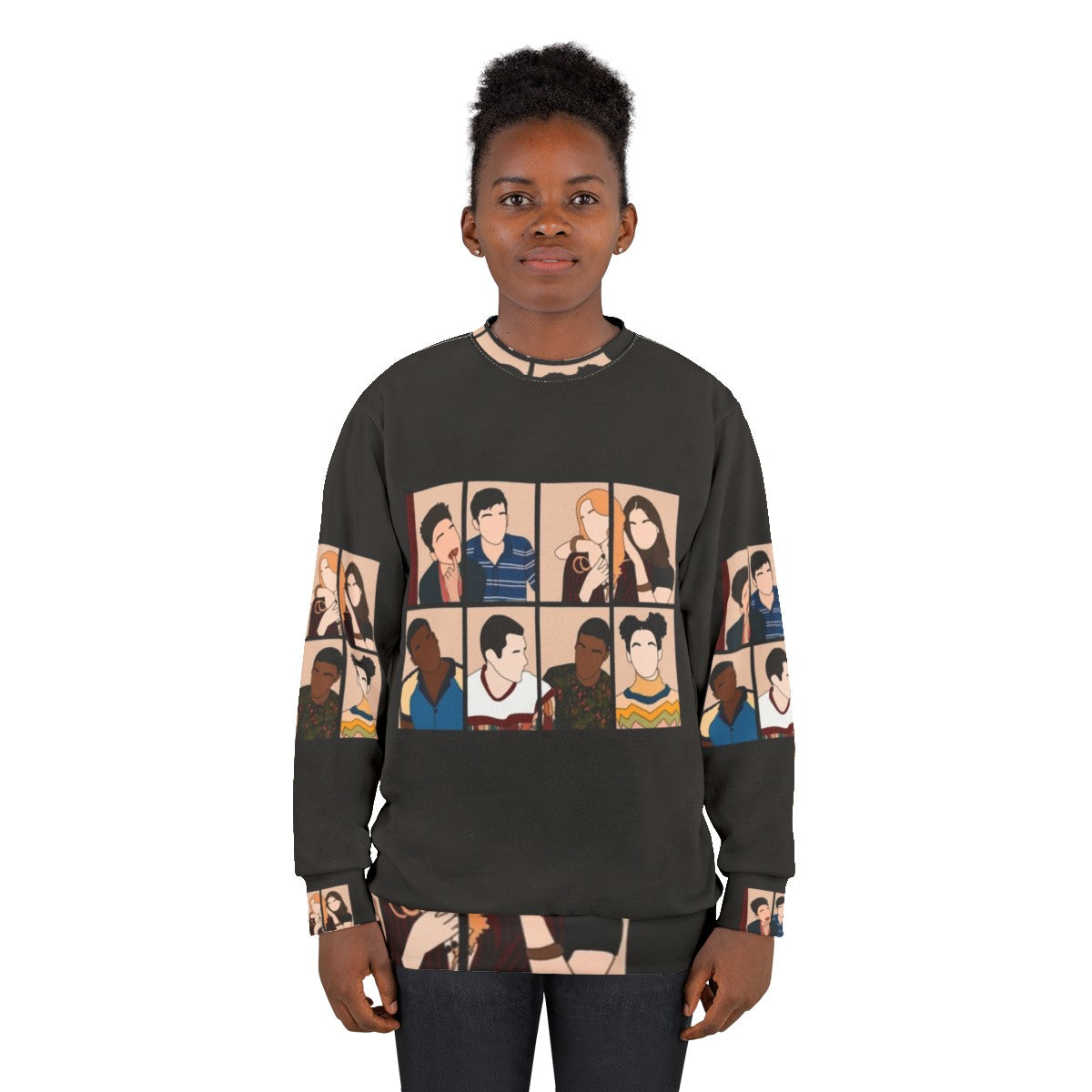 Sex Education Cast Sweatshirt featuring Maeve Wiley and Otis Milburn - women