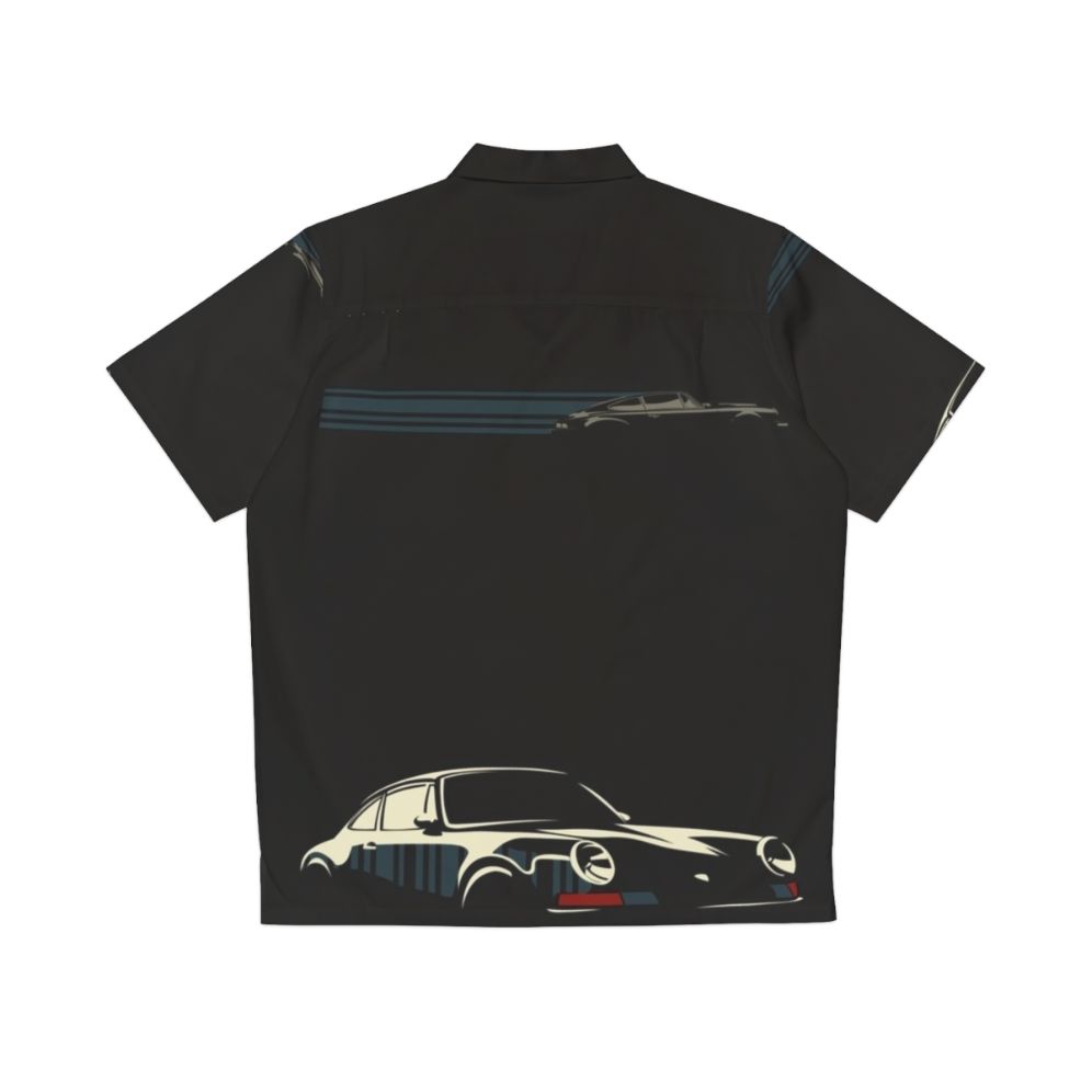 Minimalist Porsche Hawaiian Shirt - Back