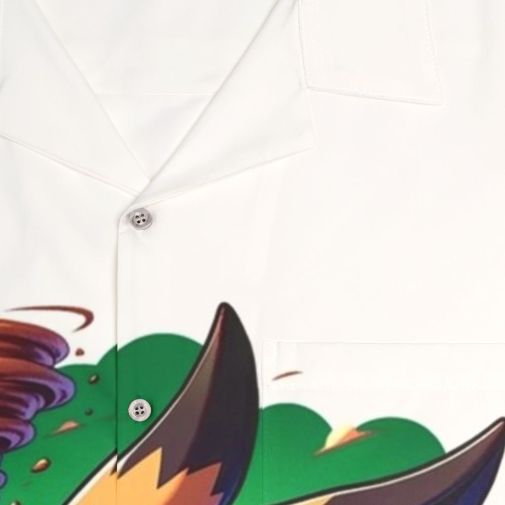 Legendary desert fox and rabbit Hawaiian shirt - Detail