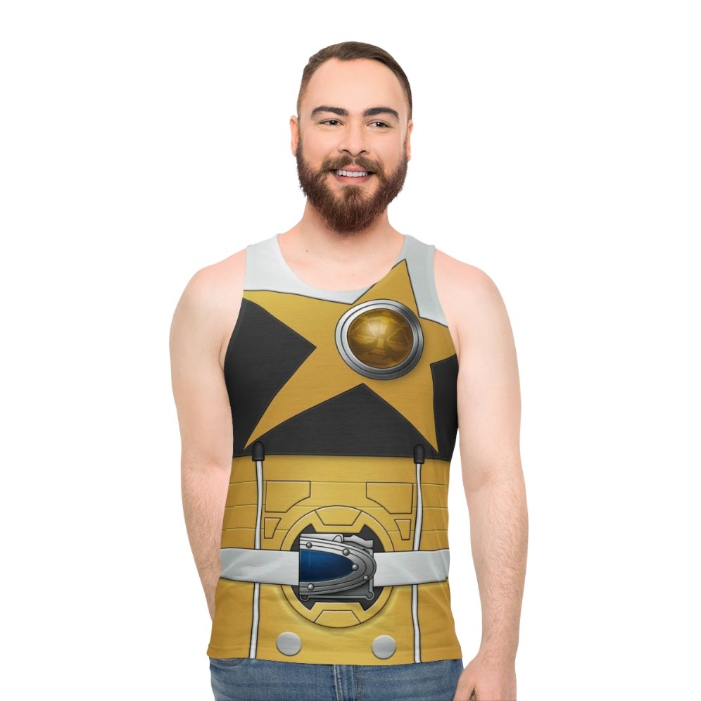 Tebingold unisex space and zodiac-themed tank top - men