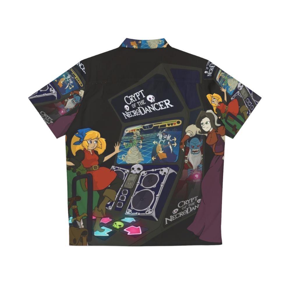 Arcade of the Necrodancer Hawaiian Shirt featuring music-inspired gaming design - Back