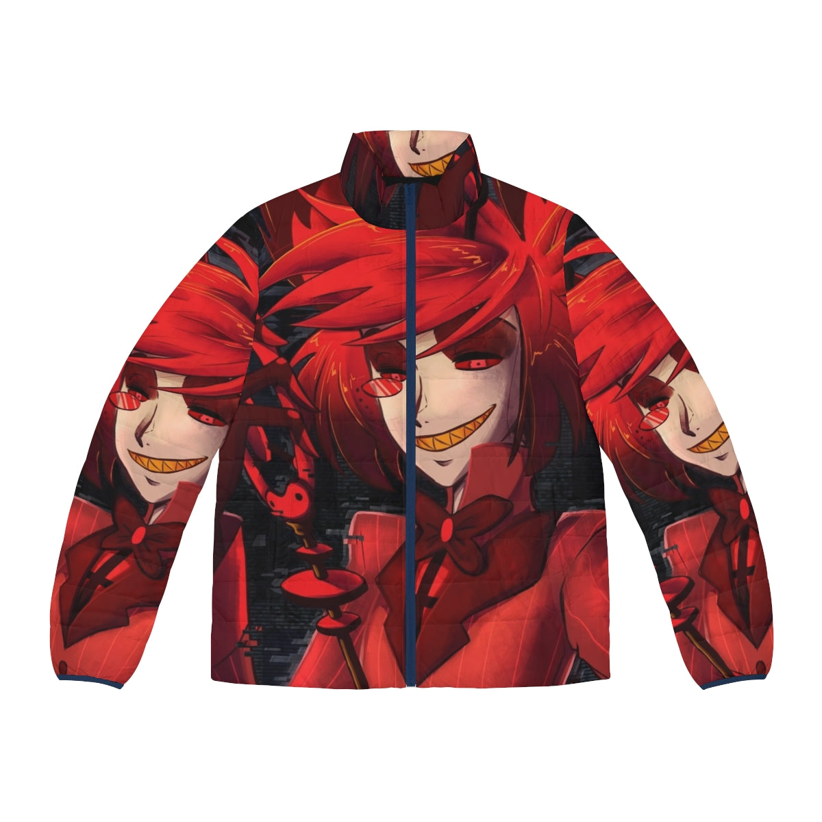 Hazbin Hotel Alastor Radio Demon Puffer Jacket, Anime Cosplay Merchandise