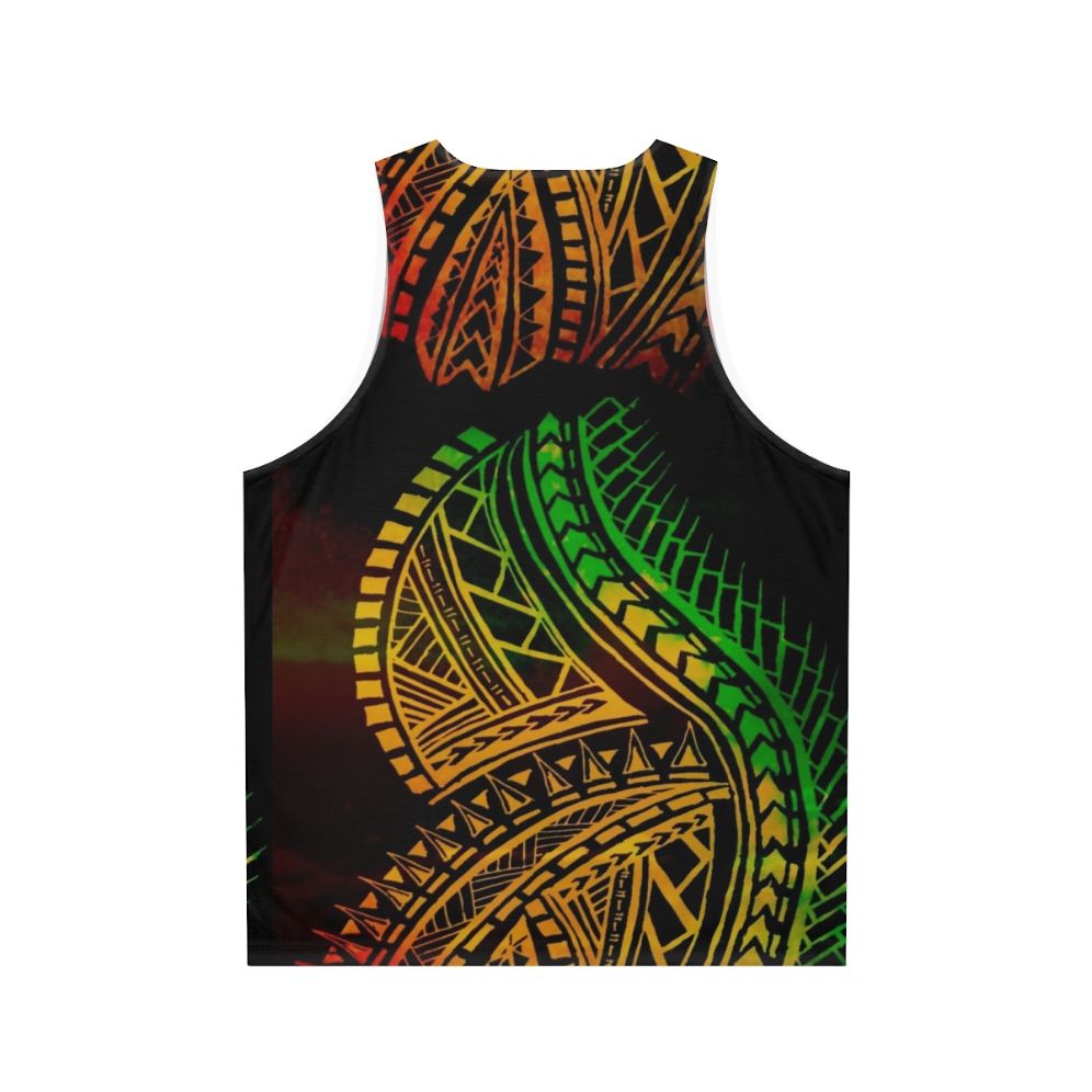 Polynesian Tribal Unisex Tank Top - Back