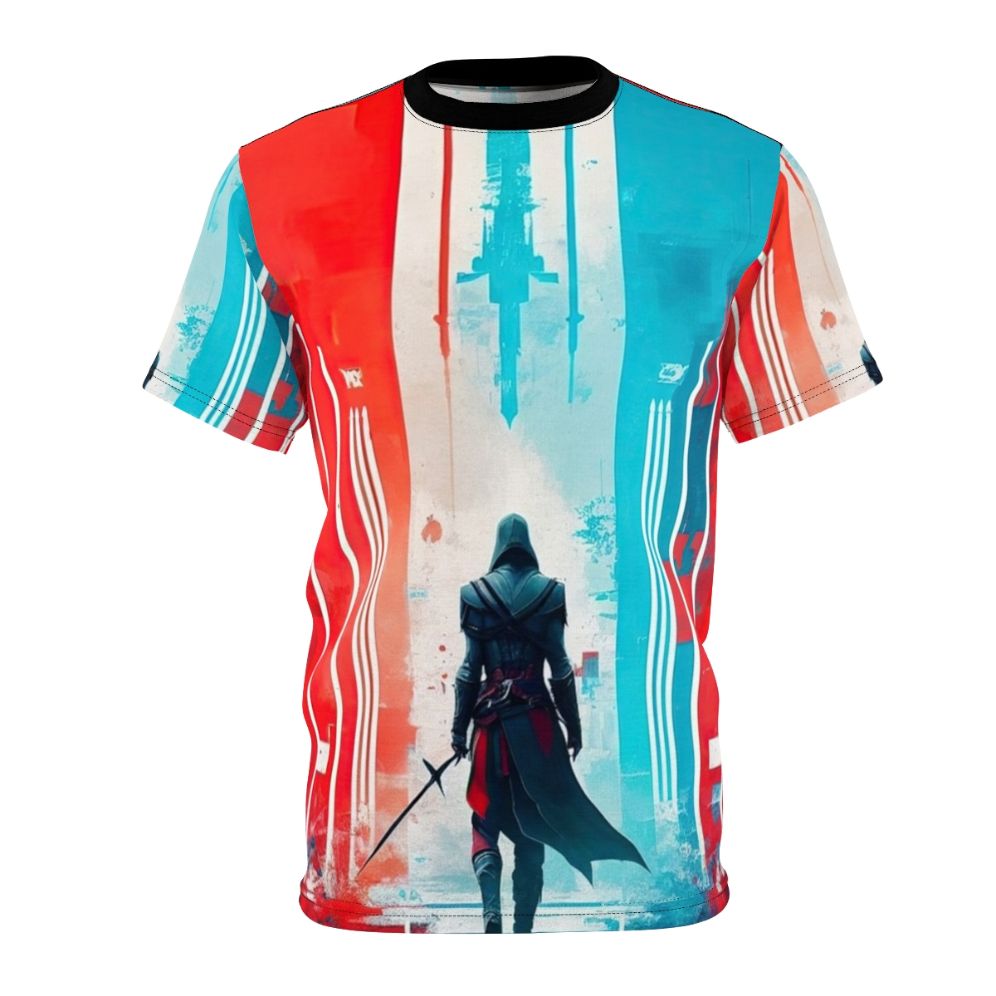 Destiny Weaver inspired Assassin's Creed fan art design on a t-shirt