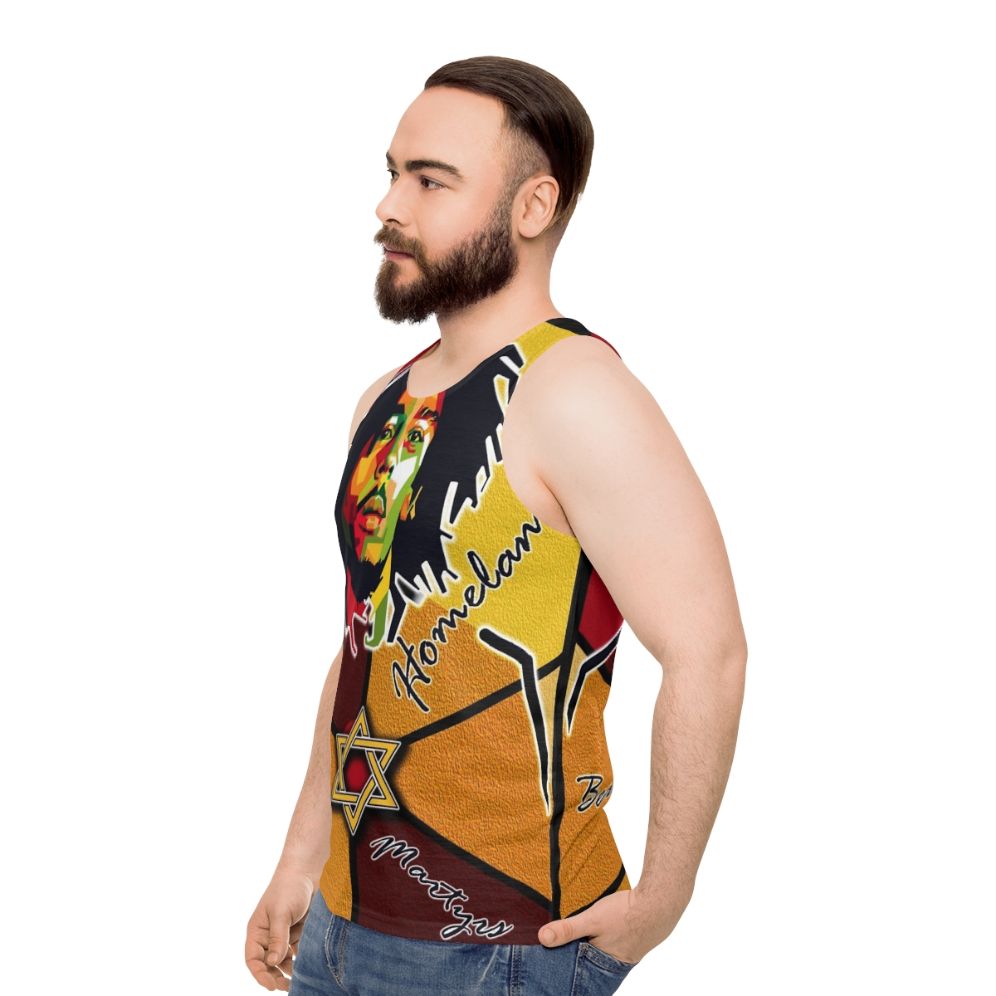 Unisex casual tank top for men and women - men side