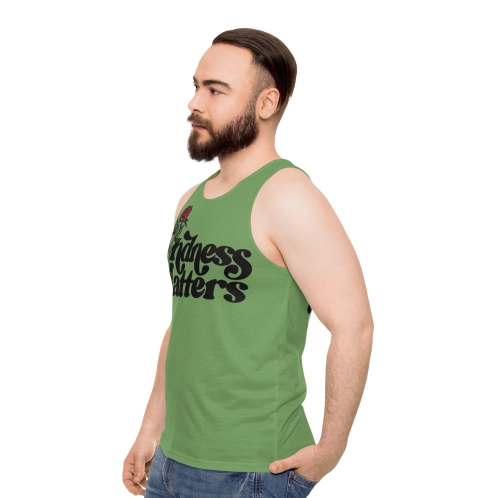 Inspiring Kindness Matters Unisex Tank Top - men side