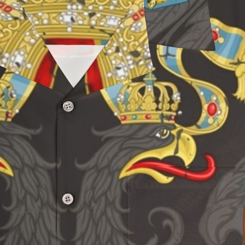 Austrian Empire Flag Hawaiian Shirt - Detail