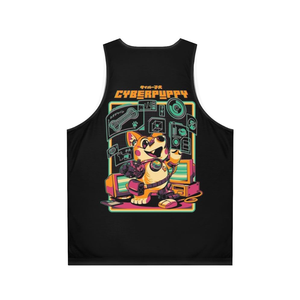 Cyberpunk corgi puppy tank top - Back