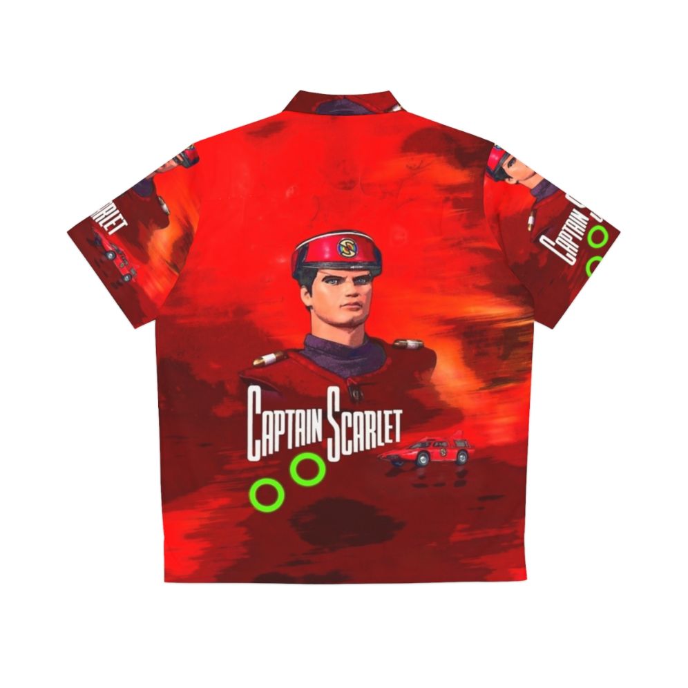 Retro Captain Scarlet Hawaiian Shirt - Back