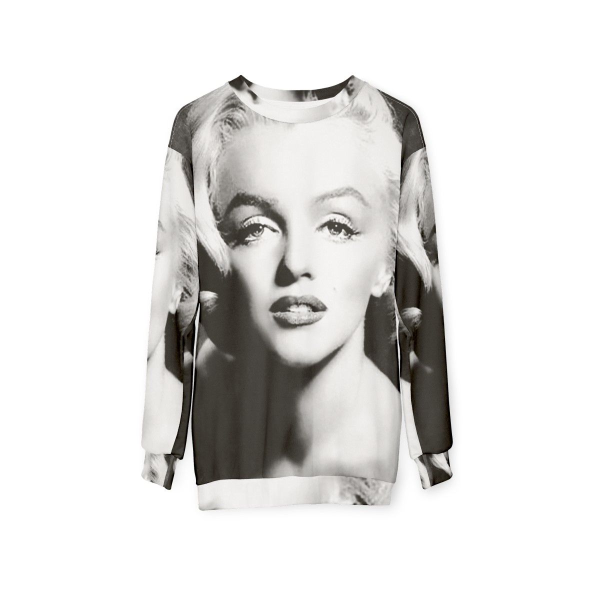 Vintage Marilyn Monroe Black and White Sweatshirt - hanging