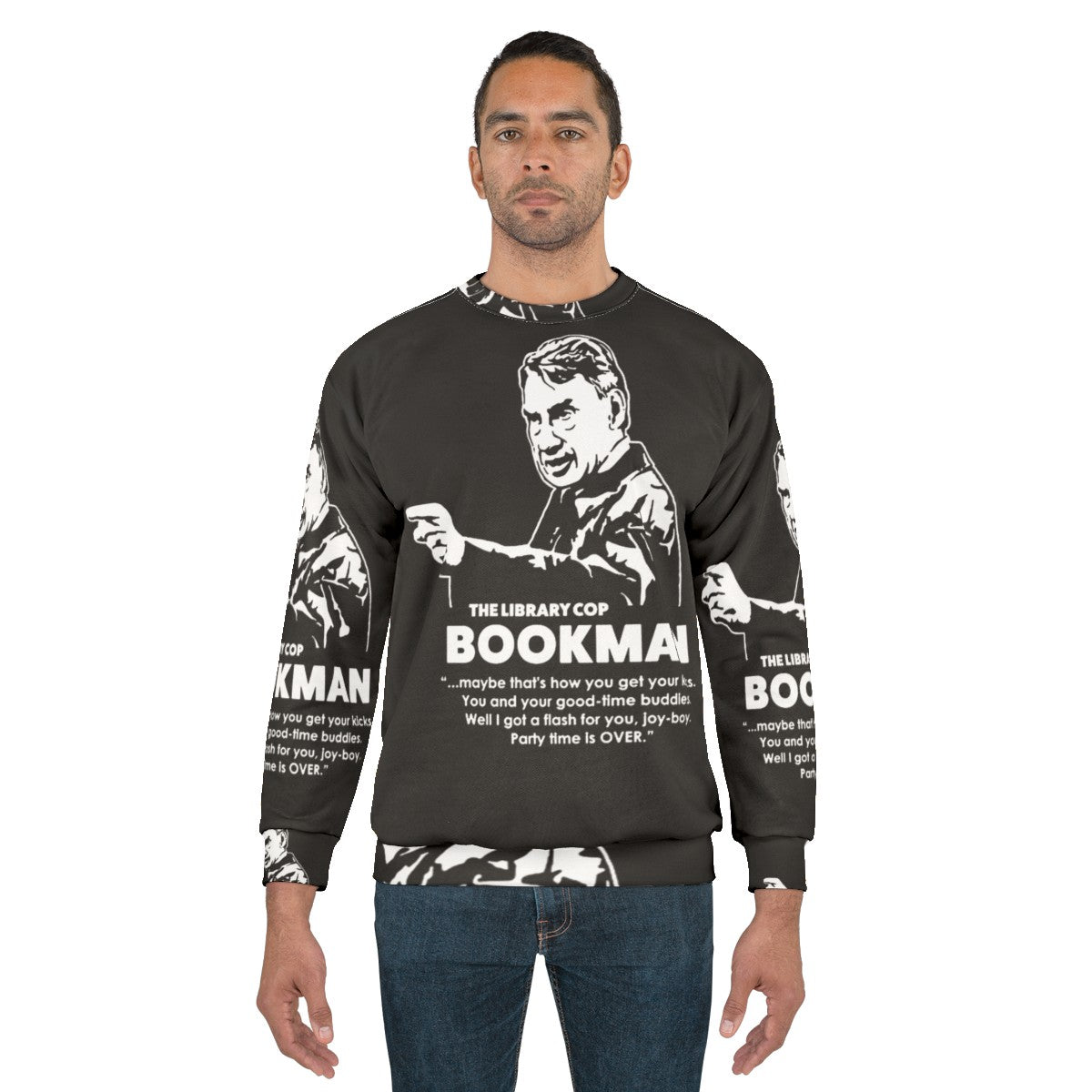 Bookman Sweatshirt - Unique Librarian and Bookworm Apparel - men