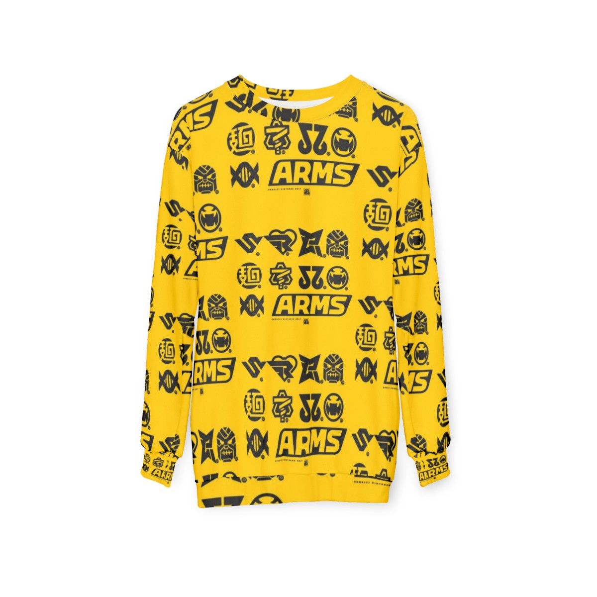 Nintendo Arms Character Icons Gaming Sweatshirt - hanging