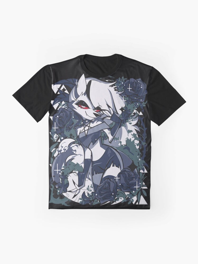 Helluva Boss Loona Graphic T-Shirt - Anime and Manga Inspired Design - Flat lay