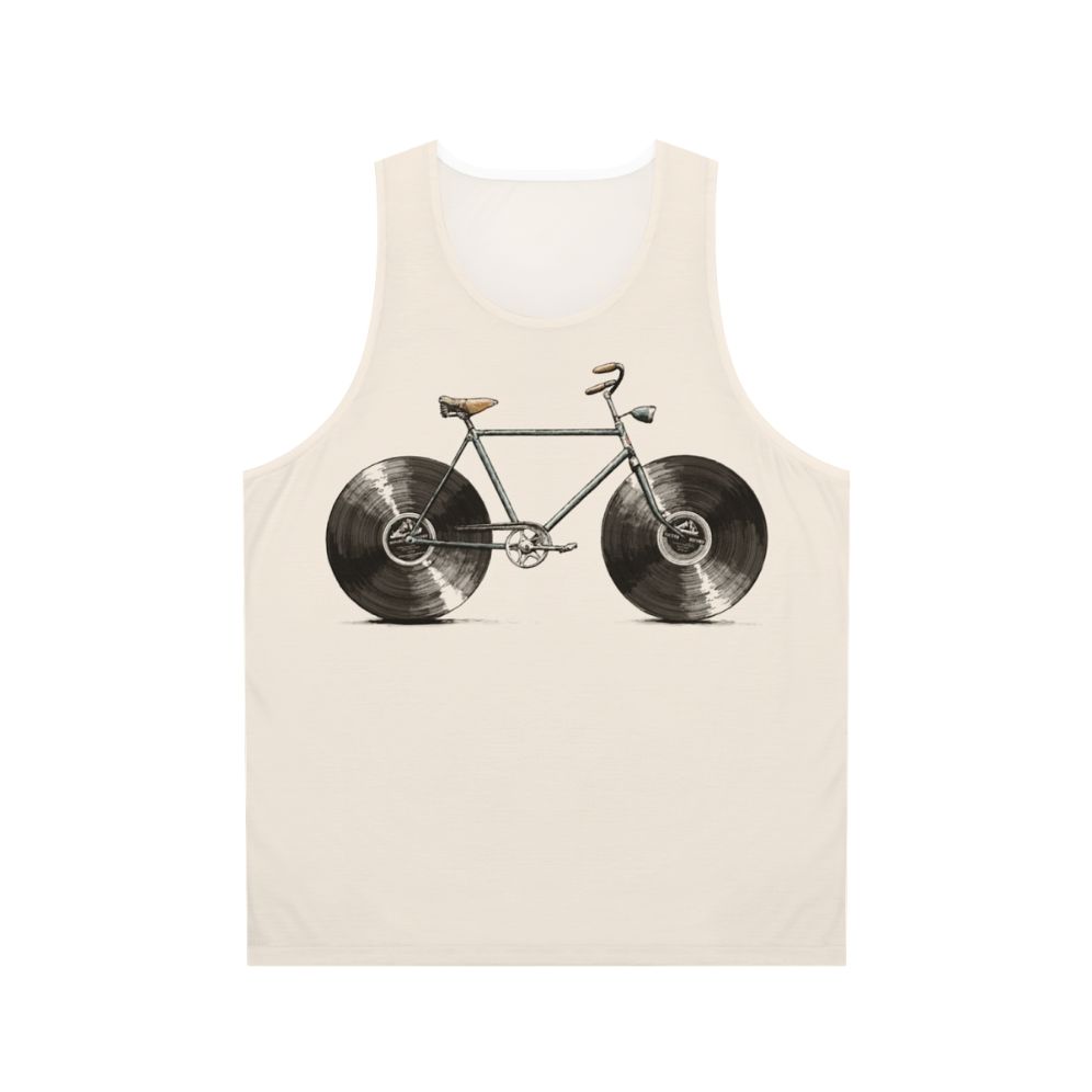 Unisex music and cycling tank top