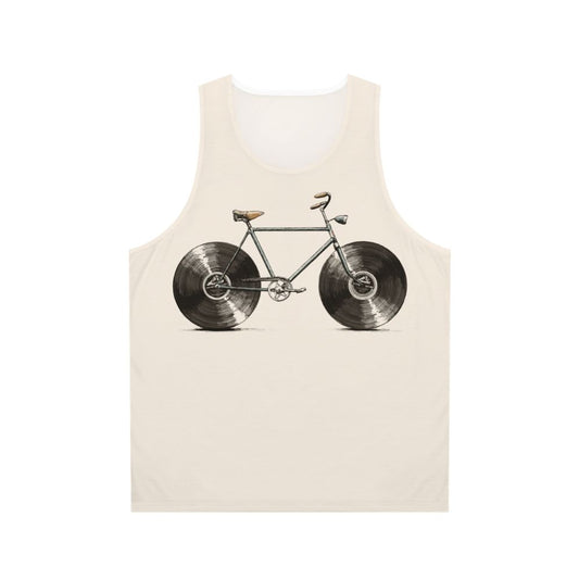 Unisex music and cycling tank top