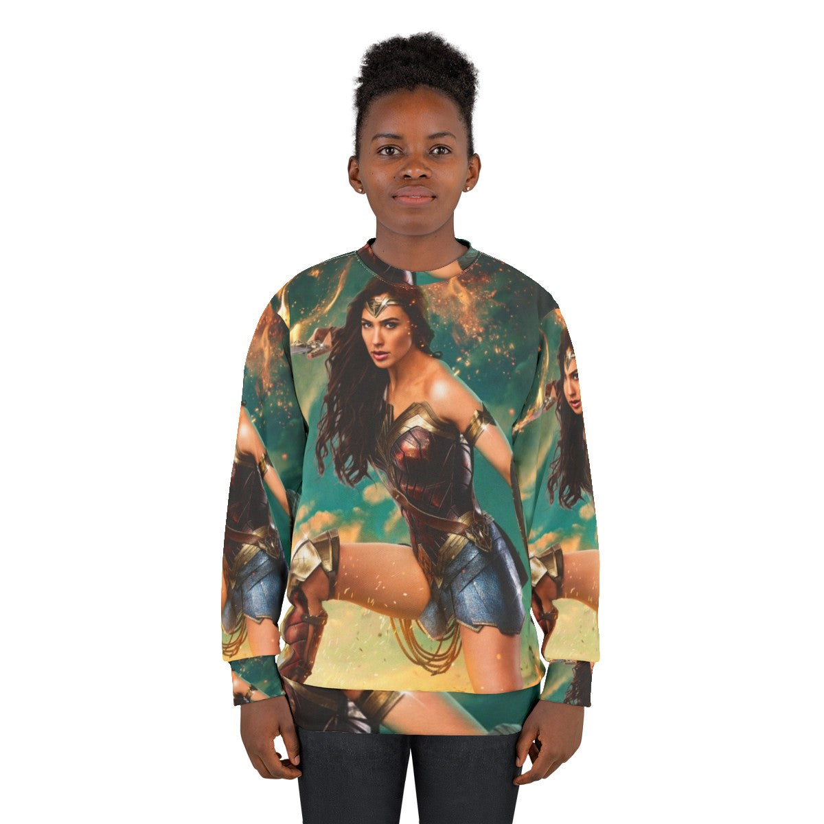 Superhero Amazon Sweatshirt featuring Gal Gadot - women