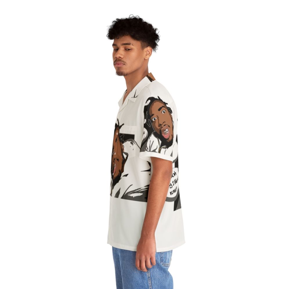 Ol' Dirty Bastard inspired Hawaiian-style shirt with Wu-Tang Clan graphics - People Left