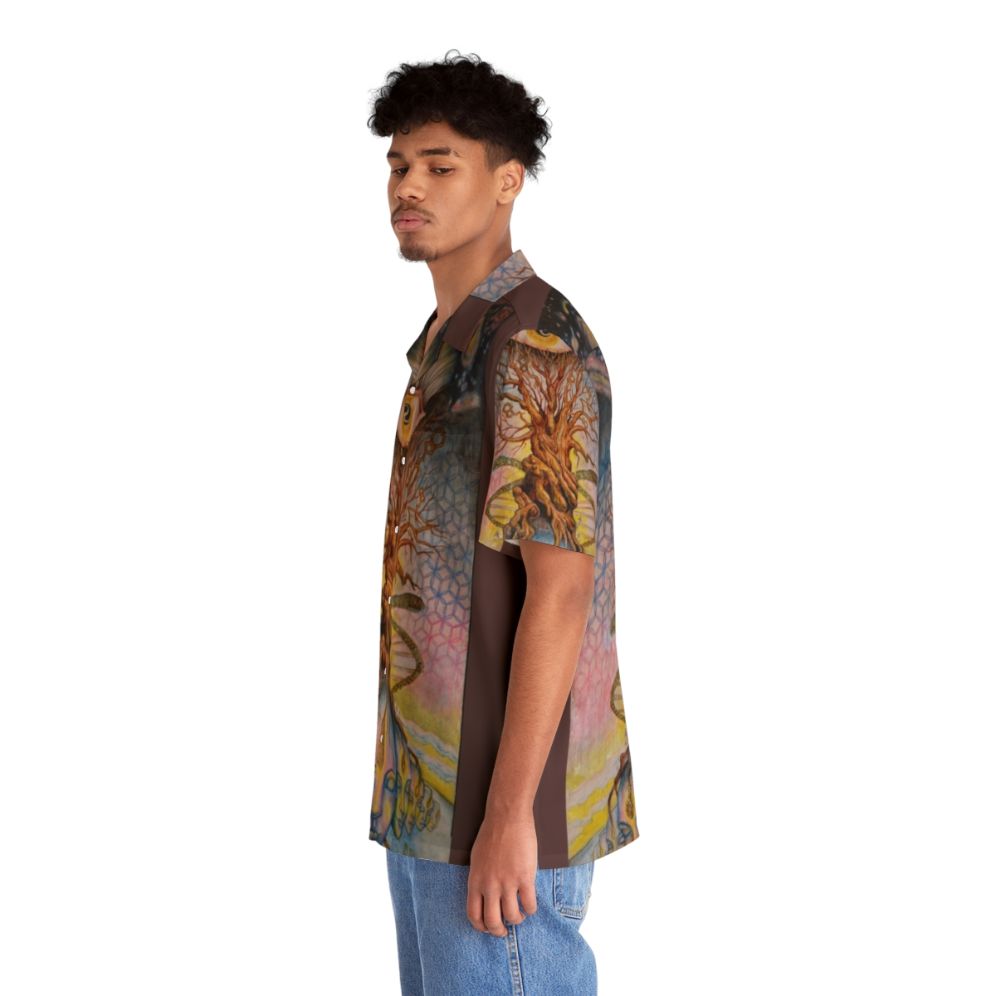 Pineal gland Hawaiian shirt featuring visionary art design - People Left