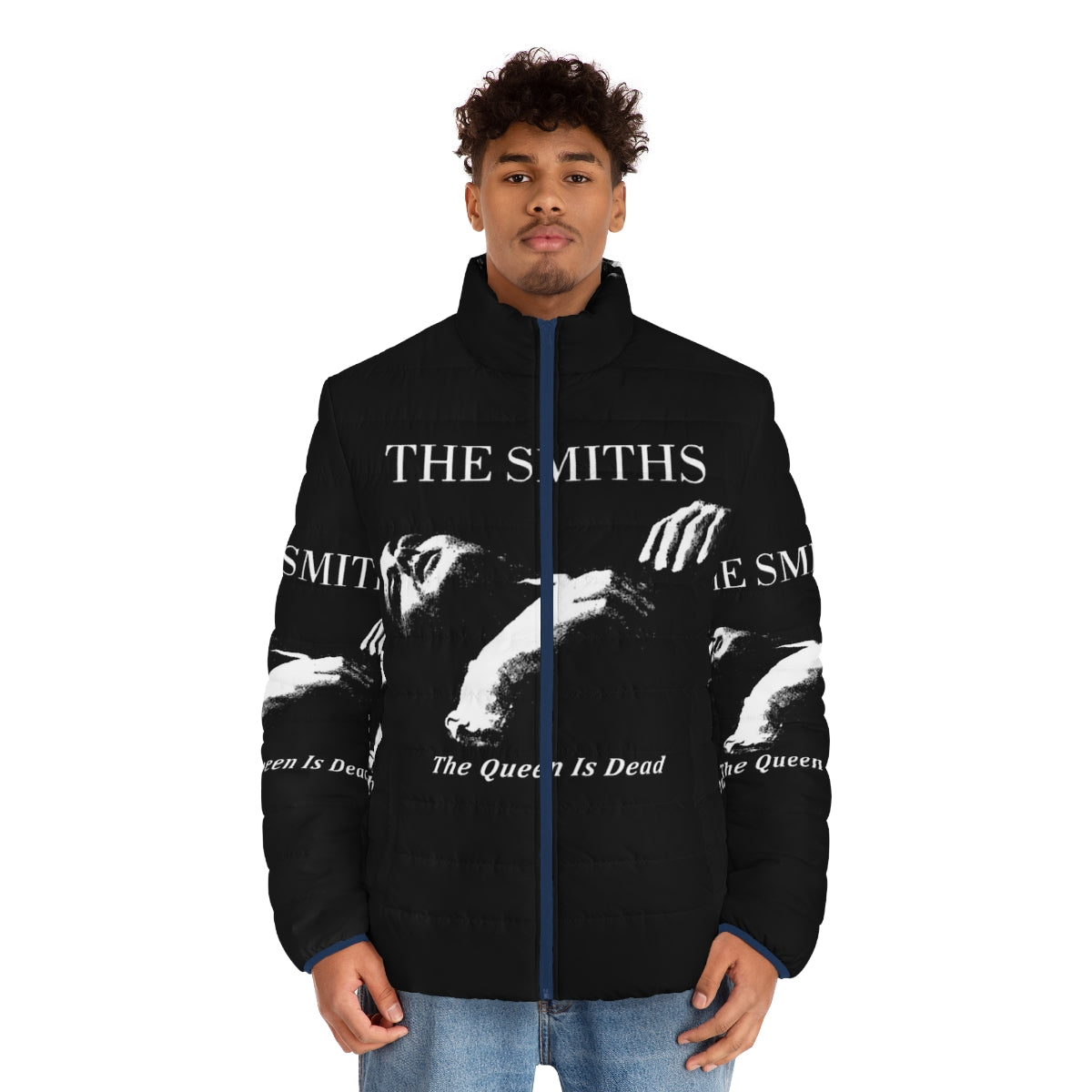 The Smiths The Queen Is Dead Vintage Puffer Jacket - men front