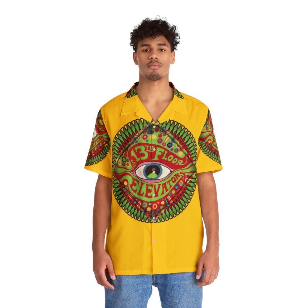 Psychedelic 13th Floor Elevators Hawaiian Shirt - People Front