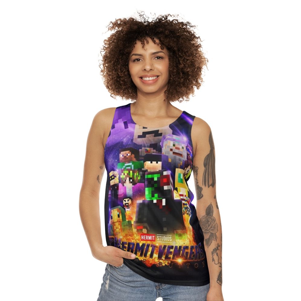 Hermitcraft Avengers Unisex Tank Top - women