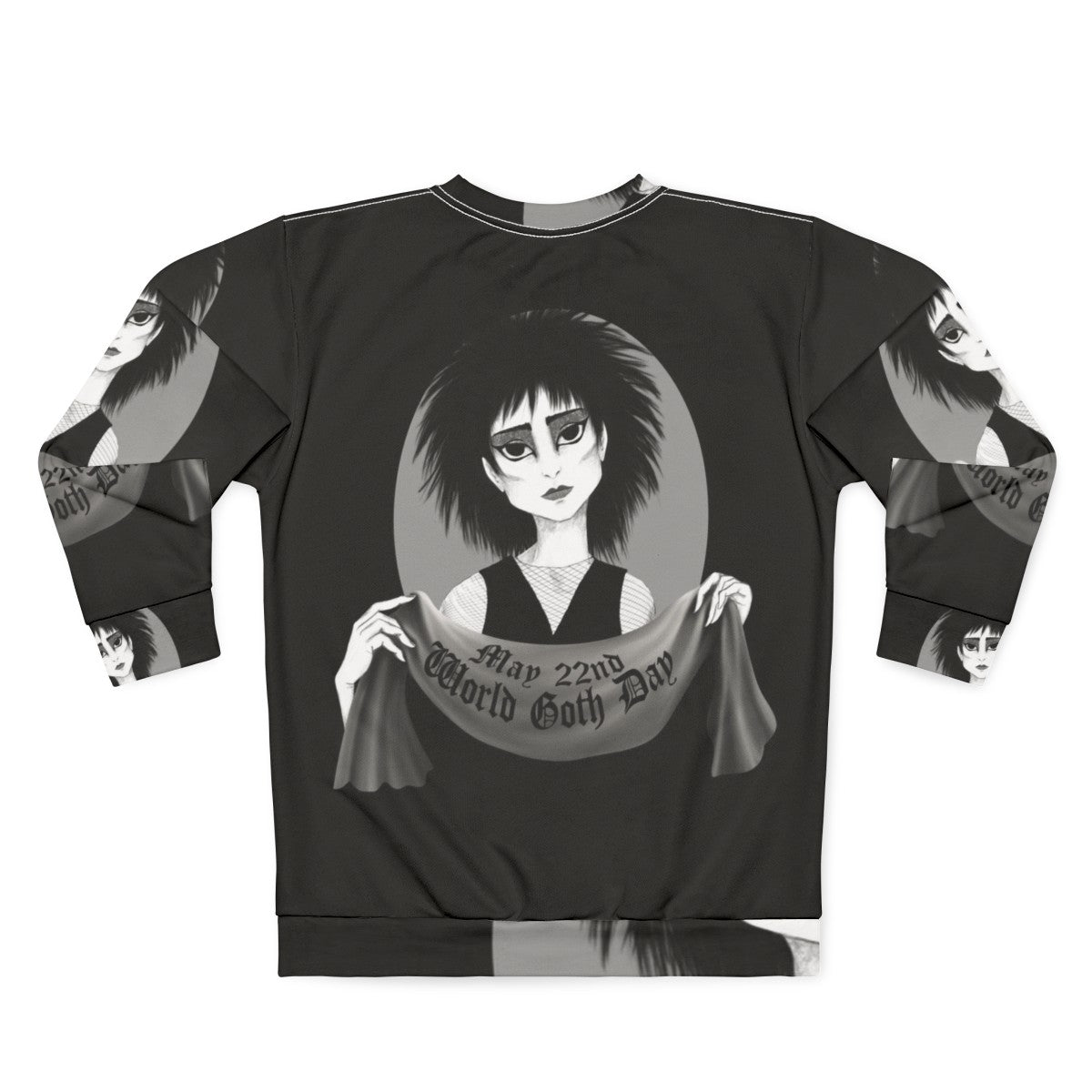 World Goth Day Siouxsie and The Banshees Gothic Sweatshirt - Back