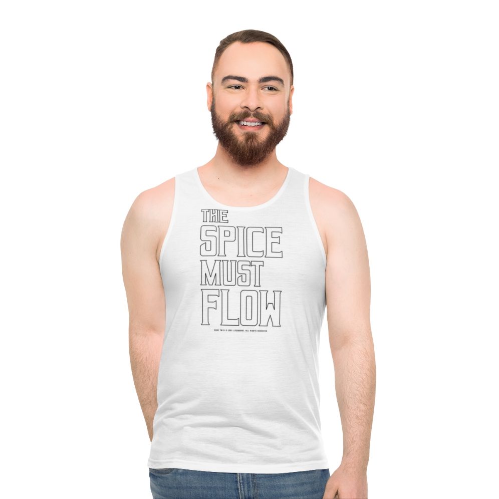 Dune The Spice Must Flow Unisex Tank Top - men