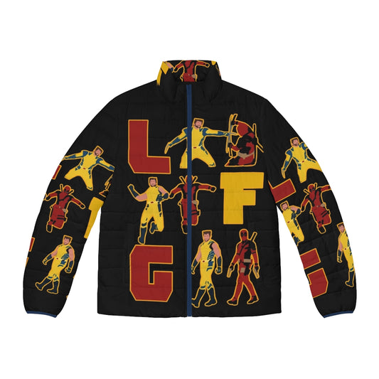 Marvel superhero-themed puffer jacket