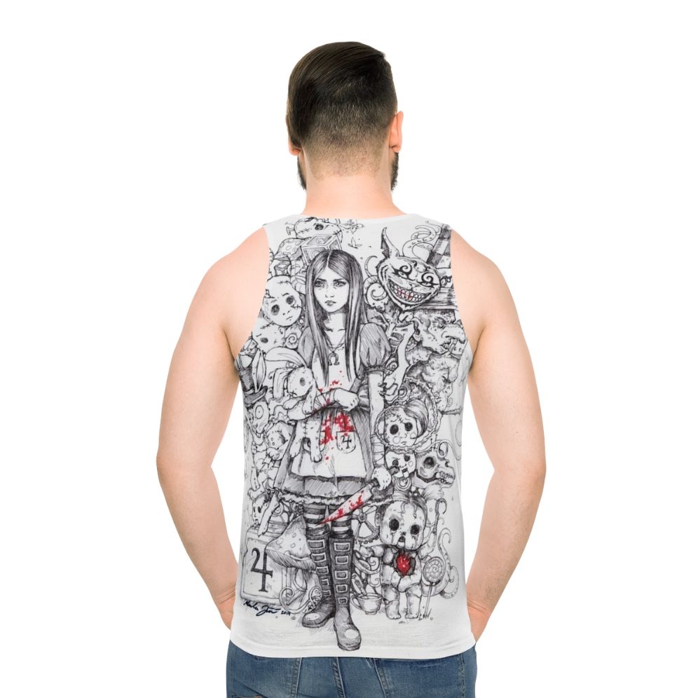 Shattered Wonderland Unisex Tank Top - men back