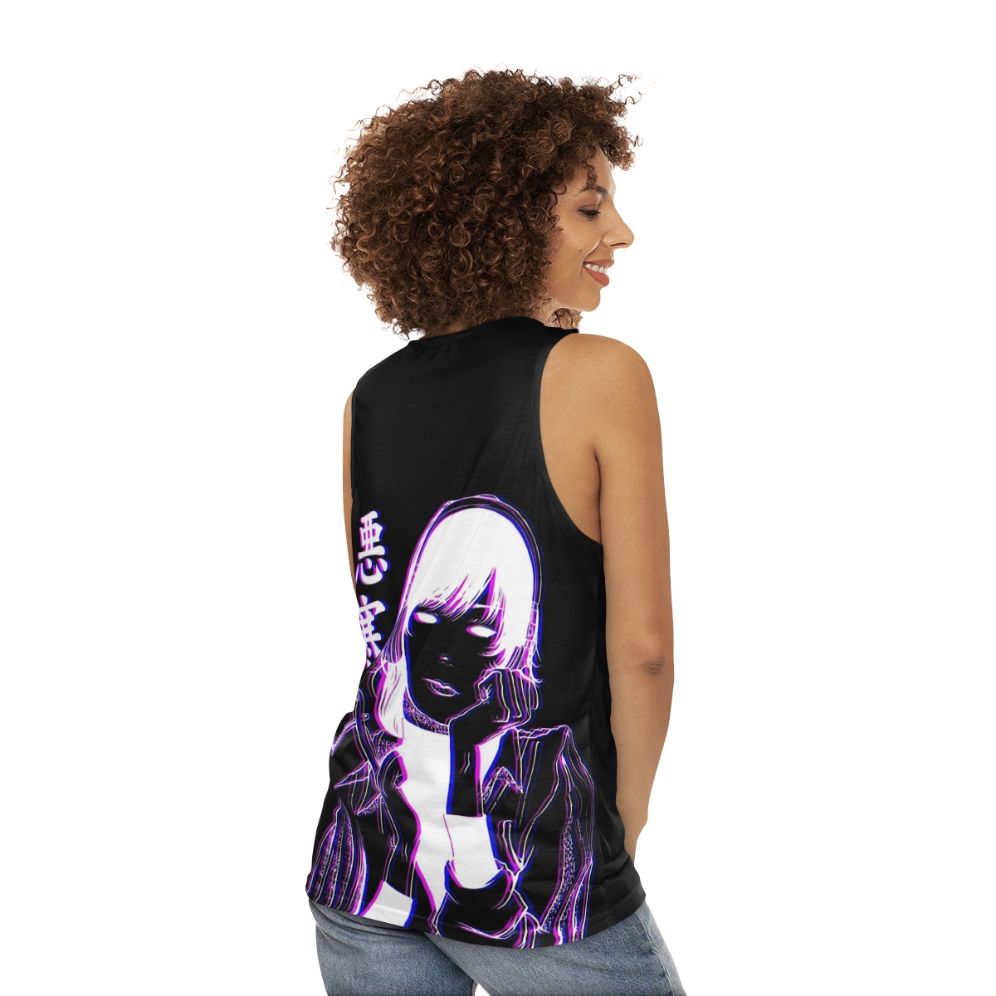 Chill Glitch Vaporwave Unisex Tank Top - women back