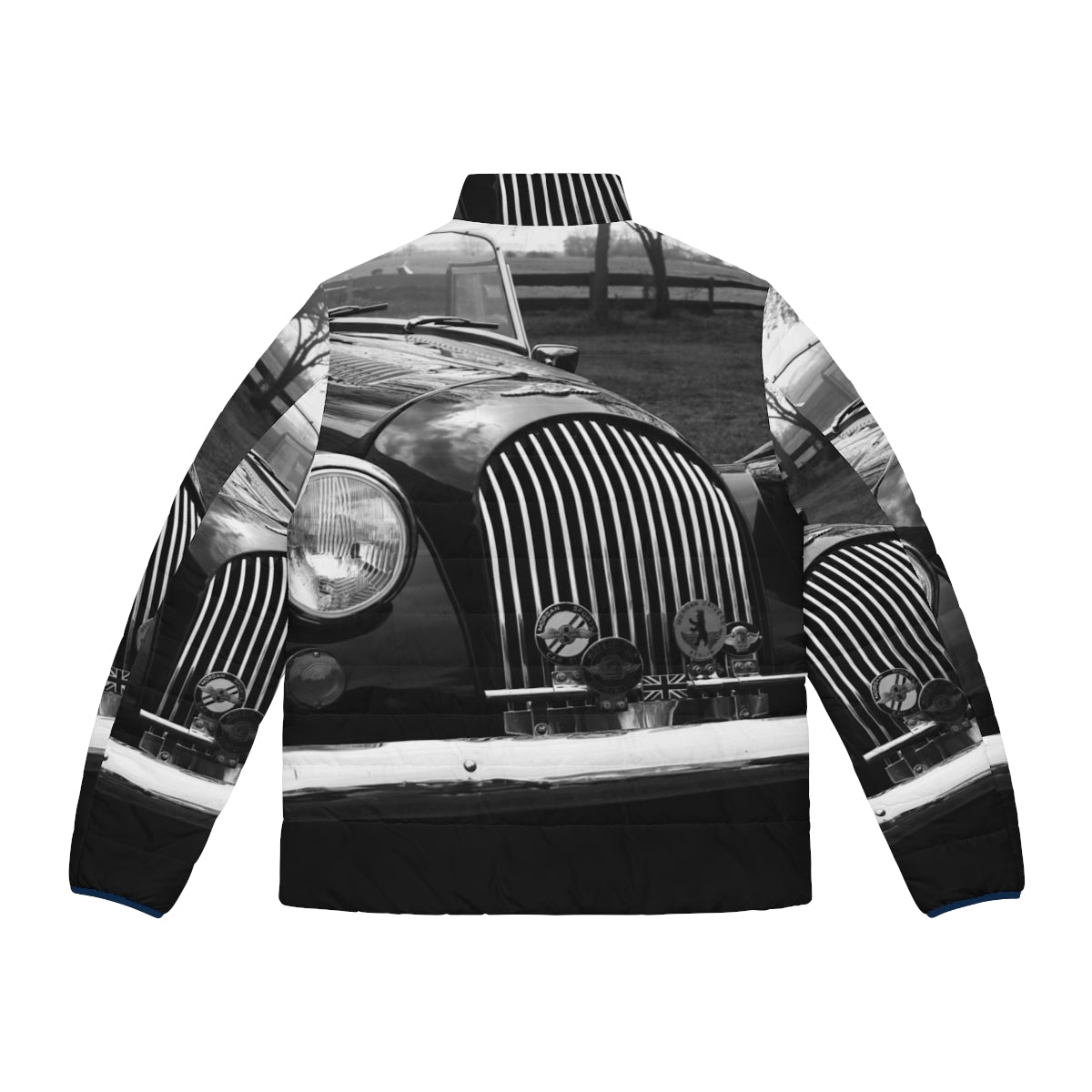 1966 Morgan Puffer Jacket - Iconic Classic Car Inspired Outerwear - Back