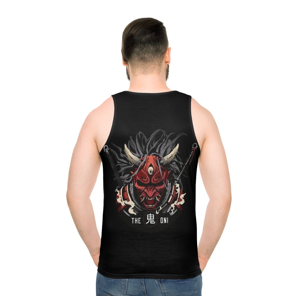 The Oni Dead by Daylight Killer Unisex Tank Top - men back