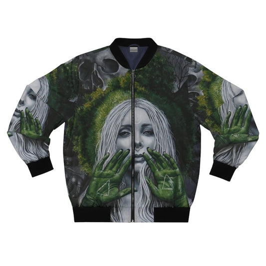 MARIA BRINK inspired bomber jacket with metal and alternative graphics