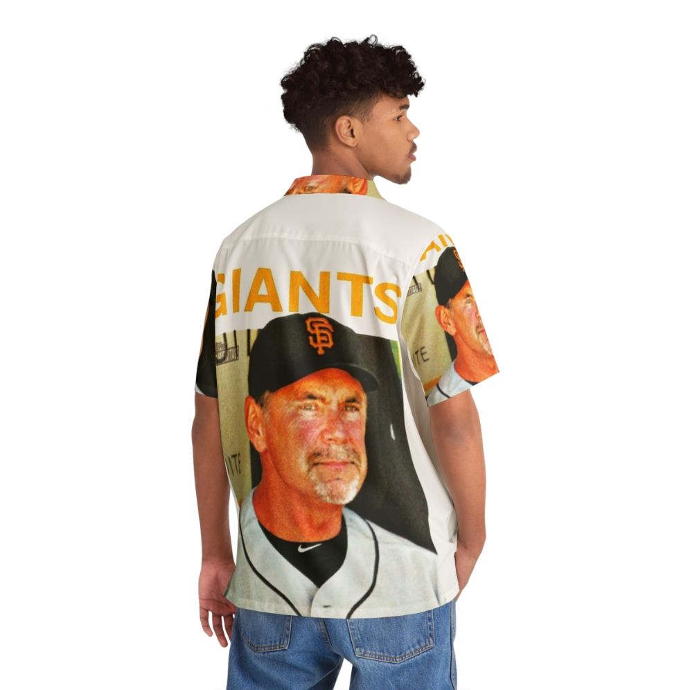 Bruce Bochy Wearing a Colorful Hawaiian Shirt - People Back