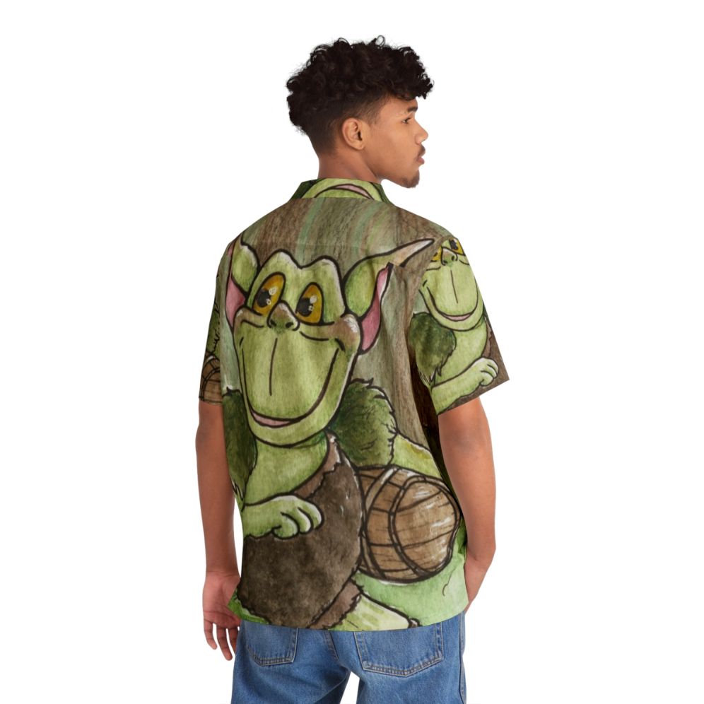 Faithful Toadie 80s Hawaiian Shirt with Disney cartoon fantasy design - People Back