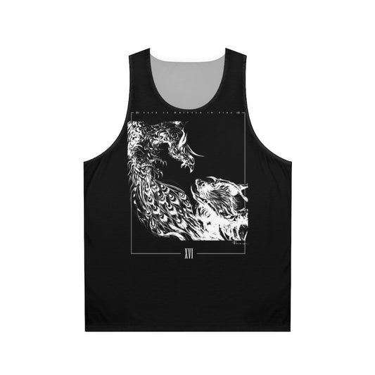 Final Fantasy XVI Fate Monochrome Unisex Tank Top