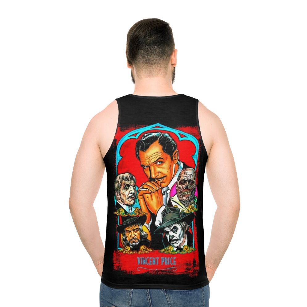 Vintage Vincent Price Master of Terror Unisex Tank Top - men back