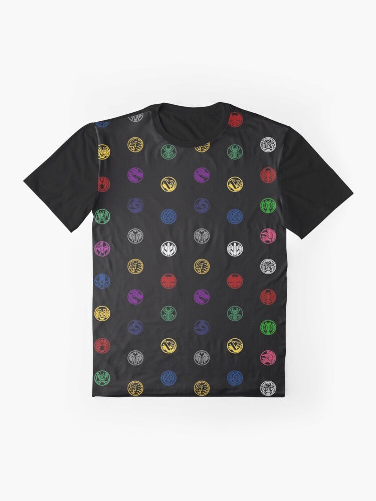 Kamen Rider OOO Medals Graphic T-Shirt - Flat lay