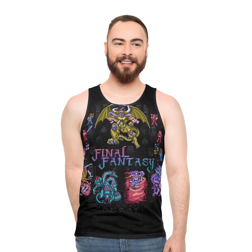 Fantasy Final Retro Pixel Art Unisex Tank Top - men