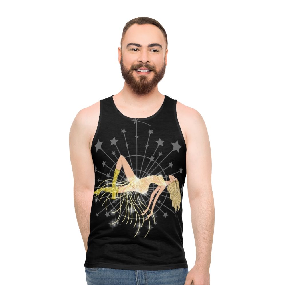 Vegas High Unisex Tank Top featuring Kylie Minogue inspired pop art design - men