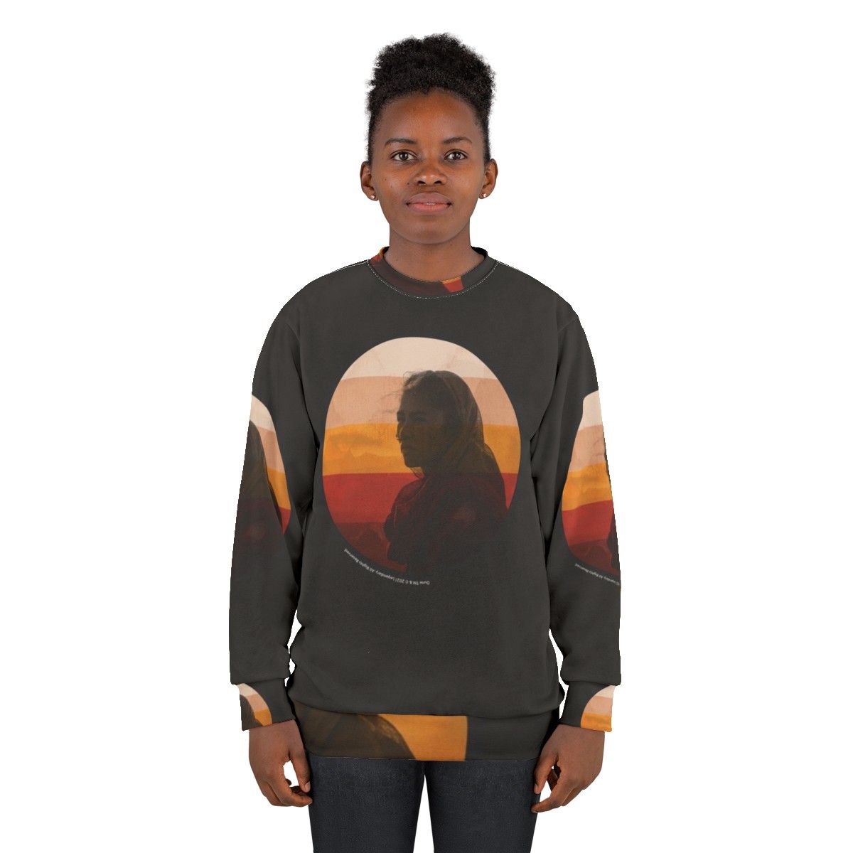 Dune 2020 Inkpress Artwork Sweatshirt featuring Dune movie imagery - women