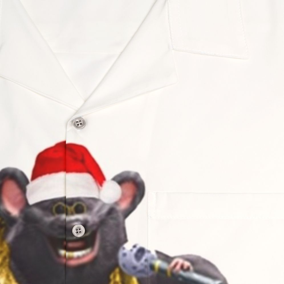 Biggie Cheese Christmas Hawaiian Shirt - Detail