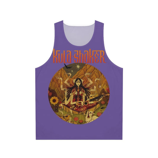 Retro Unisex Tank Top with Indie Hindi Music Graphic