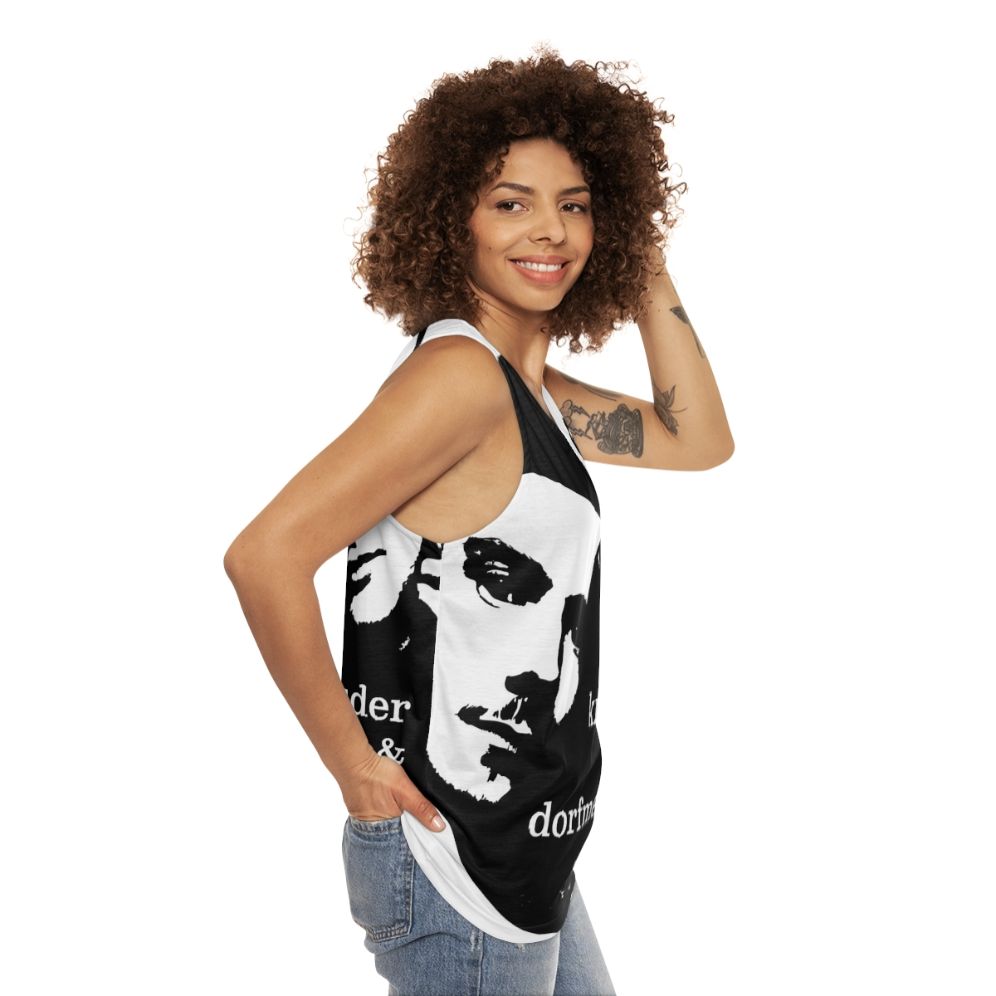 Kruder Dorfmeister electronic music unisex tank top - women side